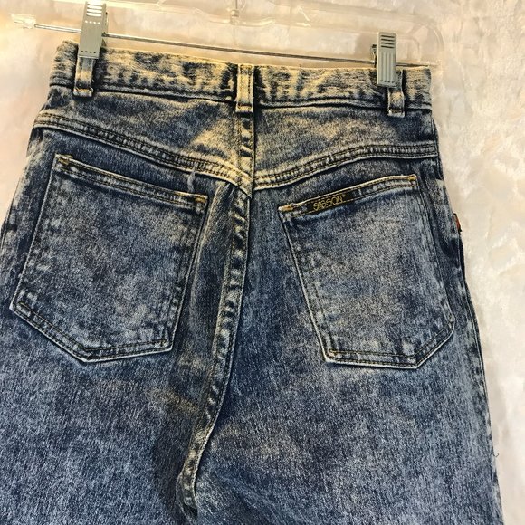 Vintage 80's Sasson Acid Wash High Waist Mom Jeans - Picture 6 of 12